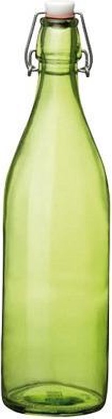 rust Bemiddelaar Noord Amerika Set van 2x stuks groene giara flessen met beugeldop 30 cm van 1 liter -  Woondecoratie... | bol.com