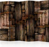 3D Tapijt Vouwscherm - Kamerscherm - Scheidingswand - Wooden puzzle II [Room Dividers] 225x172 -3D Tapijt