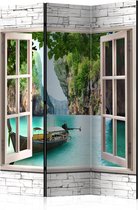 Kamerscherm - Scheidingswand - Vouwscherm - Thai Paradise [Room Dividers] 135x172 - Artgeist Vouwscherm