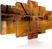 Schilderijen Op Canvas - Schilderij - Redness of autumn 100x50 - Artgeist Schilderij