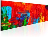Schilderijen Op Canvas - Schilderij - Fiery Fantasy 150x50 - Artgeist Schilderij