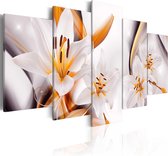 Schilderijen Op Canvas - Schilderij - Lilium regale 200x100 - Artgeist Schilderij