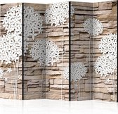 Kamerscherm - Scheidingswand - Vouwscherm - Flowers on the Stone II [Room Dividers] 225x172 - Artgeist Vouwscherm