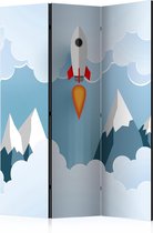 Kamerscherm - Scheidingswand - Vouwscherm - Rocket in the Clouds [Room Dividers] 135x172 - Artgeist Vouwscherm