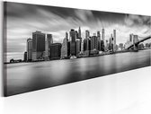 Schilderijen Op Canvas - Schilderij - New York: Stylish City 135x45 - Artgeist Schilderij