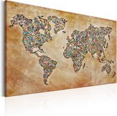 Schilderijen Op Canvas - Schilderij - Postcards from the World 60x40 - Artgeist Schilderij