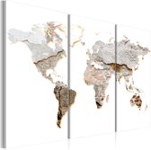 Schilderijen Op Canvas - Schilderij - Concrete Continents 90x60 - Artgeist Schilderij