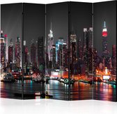 Kamerscherm - Scheidingswand - Vouwscherm - Insomnia in New York II [Room Dividers] 225x172 - Artgeist Vouwscherm