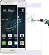 Voor Huawei P9 Plus 0,26 mm 9H Oppervlaktehardheid Explosiebestendig Zeefdruk Gehard glas Volledig scherm (wit)