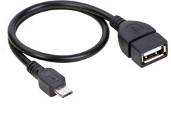 Let op type!! 20cm USB 2.0 AF to Micro USB 5 Pin Male OTG Adapter Cable  For Galaxy S IV / i9500 / S III / i9300 /Note II / N7100 / i9220 / i9100 / i9082 / Nokia / LG / BlackBerry / HTC One X