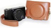 Retro stijl PU lederen cameratas tas met riem voor Sony RX100 M3 / M4 / M5 (bruin)