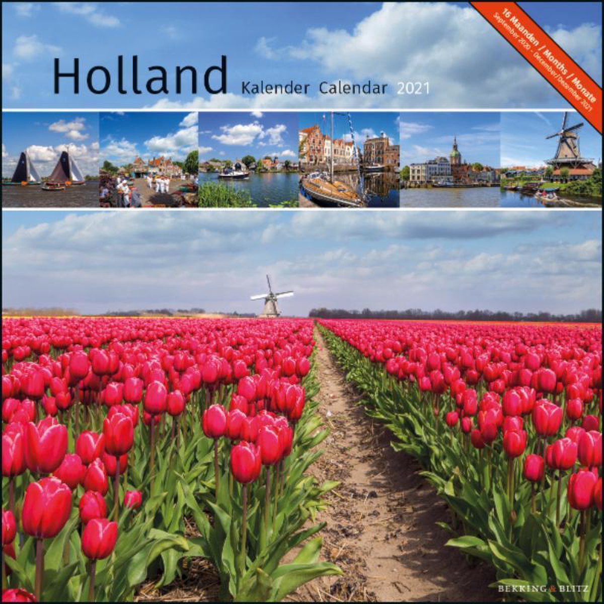 Holland maandkalender 2021 - Merkloos