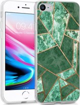 iMoshion Design voor de iPhone SE (2020) / 8 / 7 / 6s hoesje - Grafisch Koper - Groen / Goud