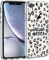 iMoshion Design voor de iPhone Xr hoesje - Luipaard - Bruin / Zwart