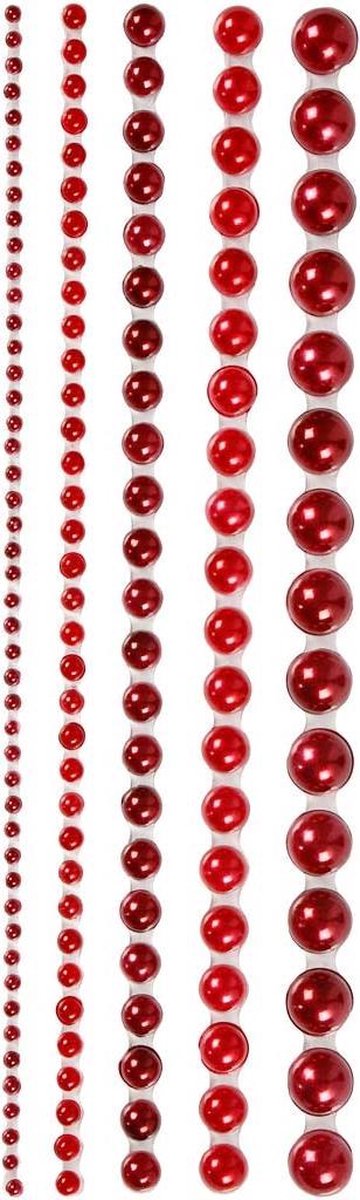 Vivi Gade Zelfklevende Halve Plakparels 2/8 Mm Rood140 Stuks