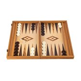 Eik-Walnoot  Backgammon set - Luxe - 30x20cm -met zijlade Top Kwaliteit Klasse en Geweldig