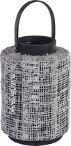 PTMD Wicker metal storm lantern round