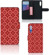 Smartphone Hoesje Xiaomi Mi 9 Wallet Case Batik Red