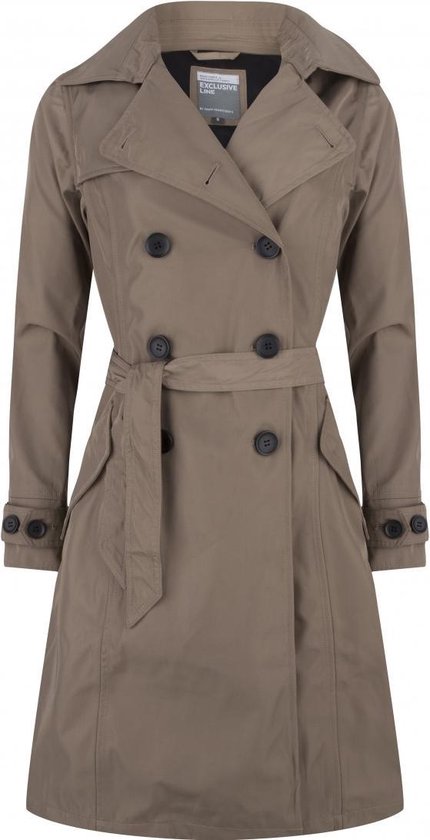 Noord zoogdier Marty Fielding Exclusive twill trenchcoat Tokyo taupe van Happy Rainy Days XL | bol.com