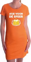 Atje voor de sfeer feest jurkje oranje voor dames - kroeg / feestje jurk - Koningsdag / oranje supporter S