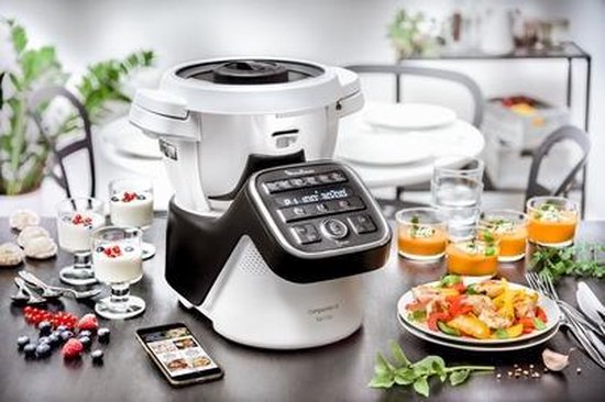 Moulinex YY4260FG keukenmachine 1550 W 3 l Zwart, Roestvrijstaal, Wit