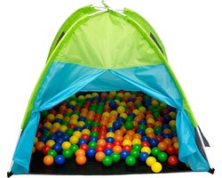 Opvouwbare Ballenbad Speeltent Set - 100x100x90 Popup Kindertent - Ballenbadtent met Speeltunnel