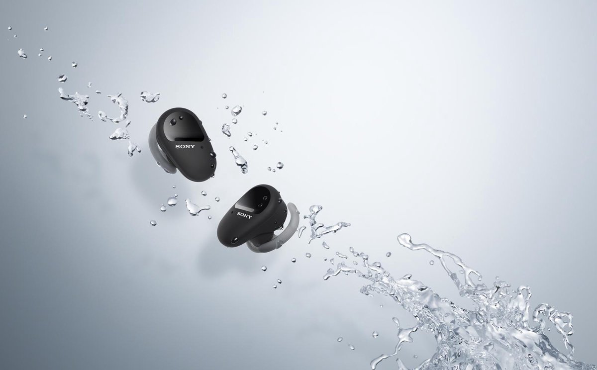 Sony WF-SP800N - Volledig draadloze oordopjes met Noise cancelling - Zwart  | bol.com