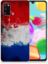 Telefoon Hoesje Geschikt voor Samsung Galaxy A41 Mobiel Case Nederlandse Vlag