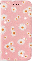 Portemonnee Hoesje met Bloemen Print Roze Geschikt voor Apple iPhone 11 Pro