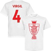 Liverpool Virgil Kampioens T-Shirt 2020 - Wit - XS