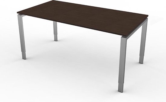 Eettafel Beta 160cm donker bruin hoogte verstelbaar