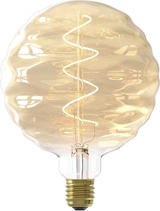Calex - Bilbao LED lamp - 220-240V - 4W - E27 - Goud - 2100K - Dimbaar