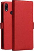 DZGOGO MILO-serie PC + PU horizontale flip lederen tas voor Xiaomi Redmi 7, met houder en kaartsleuf en portemonnee (rood)