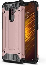 Diamond Armor PC + TPU beschermhoes voor warmteafvoer voor Xiaomi Pocophone F1 (Rose Gold)