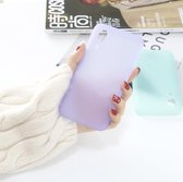 Voor Galaxy A2 Core 1.5mm Liquid Emulsion Translucent TPU Case (paars)