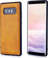 Voor Galaxy Note 8 Diaobaolee schokbestendig PU + TPU beschermhoes (geel)