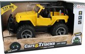 Toi-Toys Super Jeep Auto met Licht en Geluid Geel