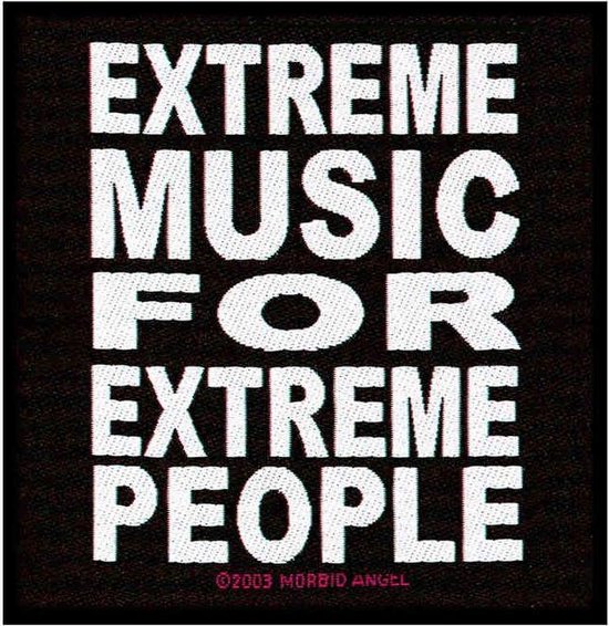 Morbid Angel Patch Extreme Music Zwart