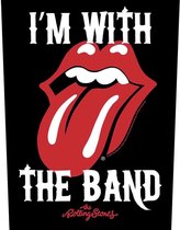 The Rolling Stones Rugpatch I'm With The Band Zwart