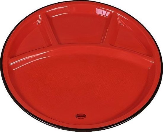 Foto: Cabanaz bord keramiek fondue plate rood