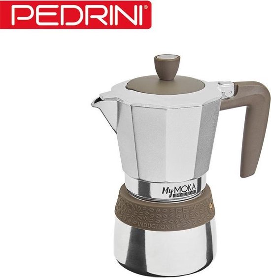 dosis organiseren aangenaam Pedrini MyMoka induction, percolator voor heerlijke italiaanse koffie, 3  kops - moka,... | bol.com