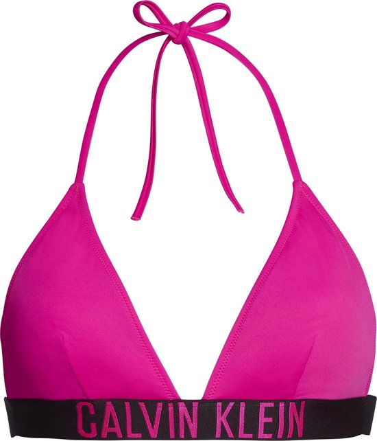 Calvin Klein triangle bikini top - roze | bol.com