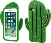 GadgetBay Silicone Cactus hoesje iPhone 7 en 8 3D groen