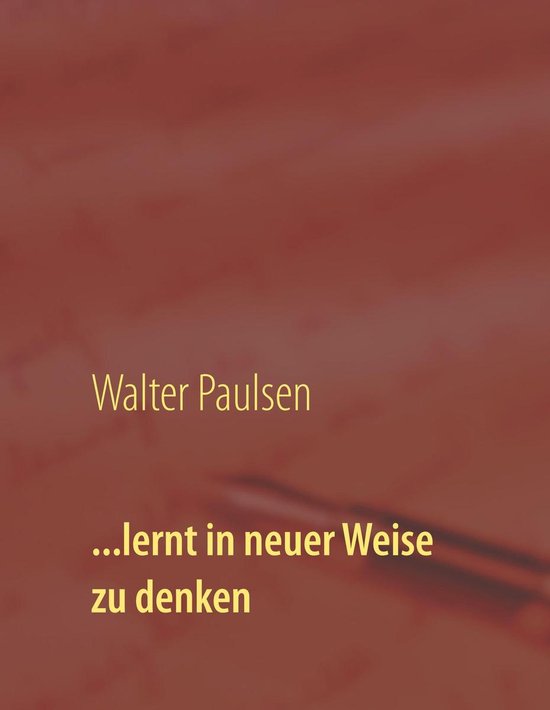 ...lernt in neuer Weise zu denken - cover