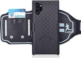 Samsung Galaxy Note 10 Sportarmband Bovenarm met Back Cover Woven