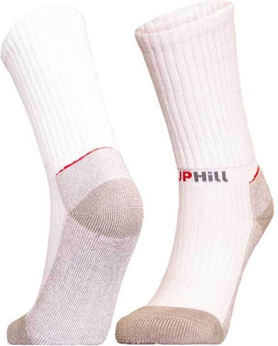 UphillSport 2-Pack Bamboe Wandelsokken Dikke Cushioning Zool Heren Dames – 43-46 8387 Wit