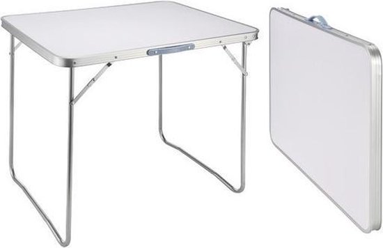 Inklapbaar camping tafeltje 80 x 60 x 69 cm - tafel voor op camping / vouwtafel | bol.com