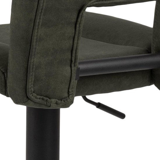 Lot de 2 chaises de bar Syra vertes.