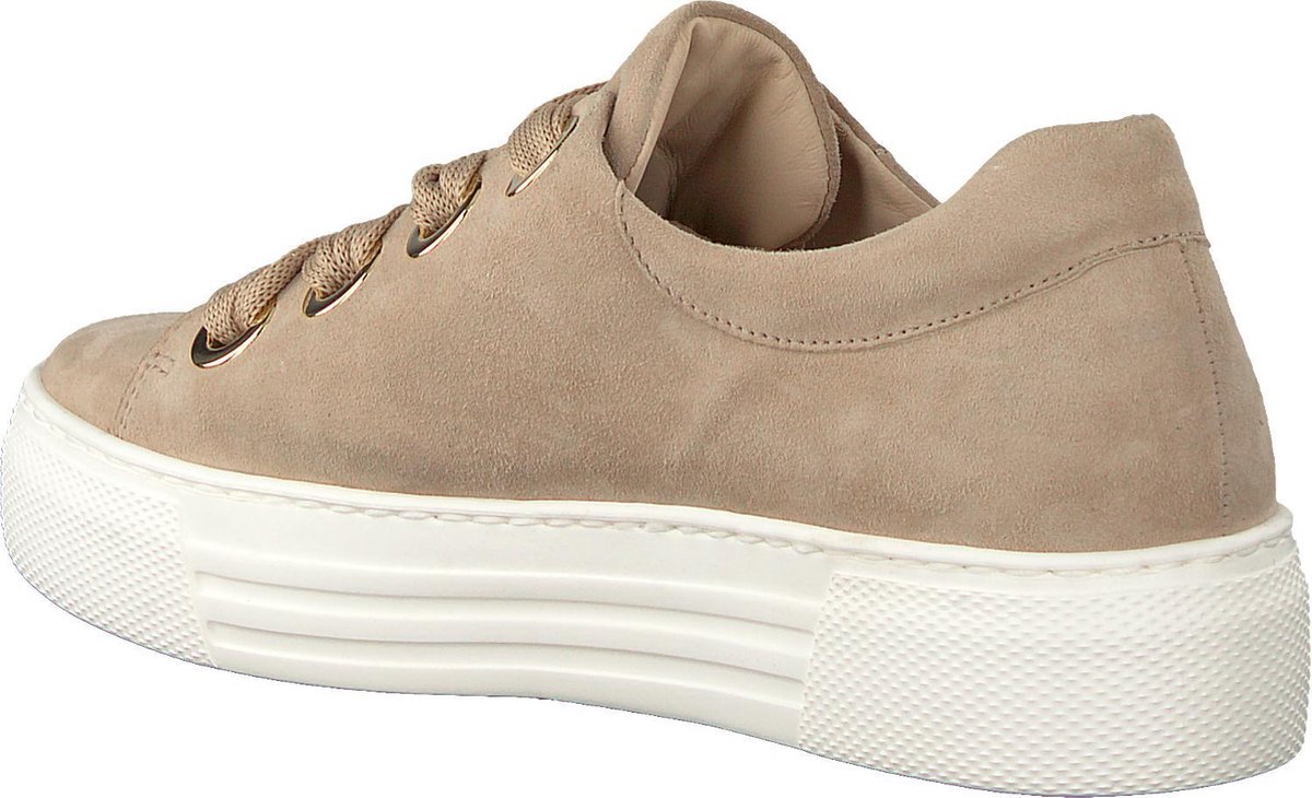 Gabor Dames Lage sneakers 464 - Beige - Maat 38 | bol.com