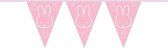 3x stuks roze Nijntje vlaggenlijnen geboorte meisje
